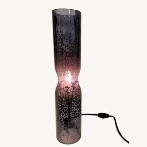 IKEA Vintage Animal Print Spotted Glass Table Lamp